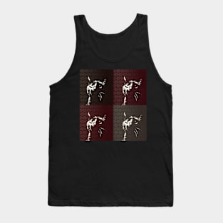 Black Cat Quad Tank Top